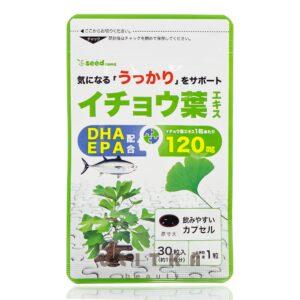 Экстракт Гинкго Билоба + омега для мозга  SEEDCOMS Gingo DHA EPA (30 шт - 30 дн) – Купити в Україні Ulitka Beauty