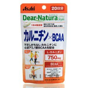 Аминокислоты для активного сжигания жира ASAHI Dear-Natura L-carnitine + BCAA (80 шт - 20 дн) – Купити в Україні Ulitka Beauty