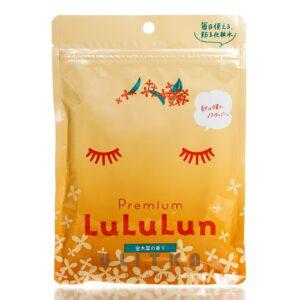 Тканевая маска омолаживающая с экстрактом османтуса Lululun Premium Osmanthus (7 шт) – Купити в Україні Ulitka Beauty