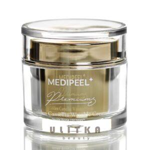 Антивозрастной крем для лица с экстрактом золота и камелии Medi-Peel Peptide 9 Premium Gold Camellia (50 мл) – Купити в Україні Ulitka Beauty