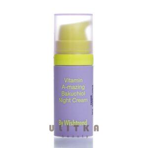 Ночной крем с ретиналем и бакучиолом By Wishtrend Vitamin A-mazing Bakuchiol Night Cream (10 мл) – Купити в Україні Ulitka Beauty