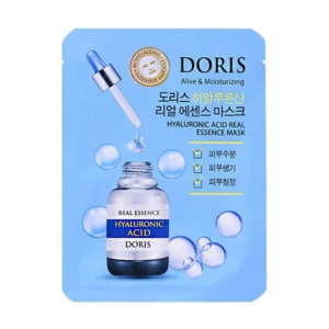 Тканевая маска для лица с гиалуроновой кислотой Doris Hyaluronic Acid Real Essence Mask  (25 мл) – Купити в Україні Ulitka Beauty