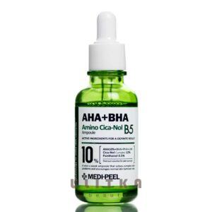 Кислотная сыворотка для чувствительной и проблемной кожи MEDI-PEEL AHA BHA Amino Cica-Nol B5 Ampoule (30 мл) – Купити в Україні Ulitka Beauty