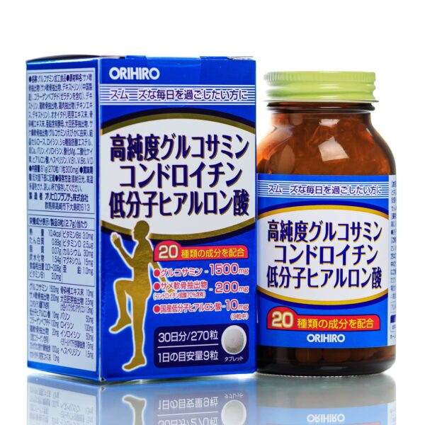 ORIHIRO Glucosamine, Chondroitin, Hyaluronic Acid (270 шт - 30 дн)