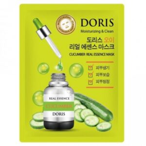 Маска тканевая с экстрактом огурца Doris Cucumber Real Essence Mask (25 мл) – Купити в Україні Ulitka Beauty