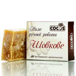 Мыло натуральное ручной работы Шелковое Cocos (130 гр) – Купити в Україні Ulitka Beauty