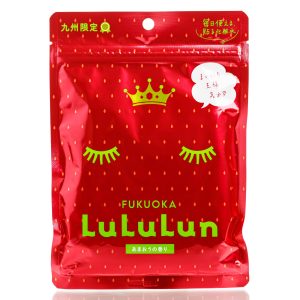 Тканевая маска для выравнивания тона FUKUOKA LULULUN Premium Face Mask Strawberry (7 шт) – Купити в Україні Ulitka Beauty