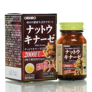 Наттокиназа 2000 ORIHIRO Natto Kinase (60 шт - 20 дн) – Купити в Україні Ulitka Beauty