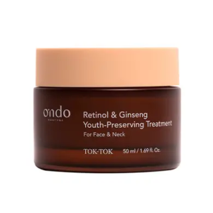 Антивозрастной крем для лица, шеи и зоны декольте с ретинолом Ondo Retinol & Ginseng Youth Preserving Treatment (50 мл) – Купити в Україні Ulitka Beauty