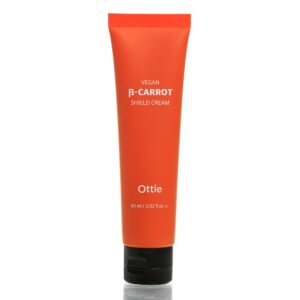 Крем на основе моркови (бета-каротин) Ottie Vegan Beta-Carrot Shield Cream (60 мл) – Купити в Україні Ulitka Beauty