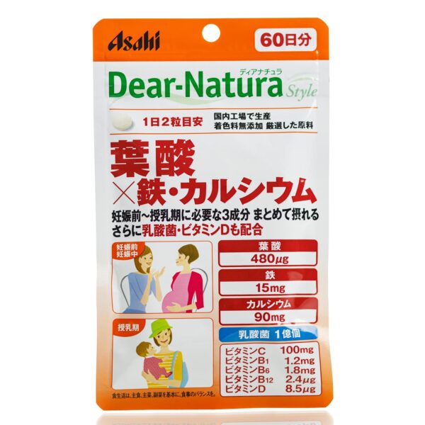 ASAHI Dear-Natura Folic Acid (120 шт - 60 дн)