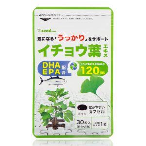 Экстракт Гинкго Билоба + омега для мозга  SEEDCOMS Gingo DHA EPA (30 шт - 30 дн) – Купити в Україні Ulitka Beauty