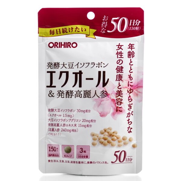 ORIHIRO Equol & Fermented Ginseng (150 шт - 50 дн)