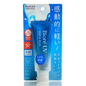 Солнцезащитная эссенция KAO Biore UV Aqua Rich Watery Essence SPF 50+ PА++++ (70 мл) – Купити в Україні Ulitka Beauty