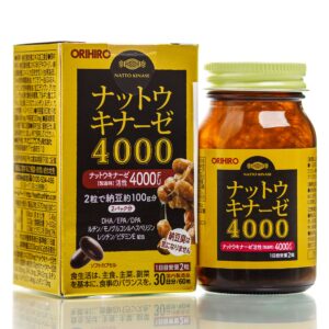 НаттоКиназа Лецитин 4000 ORIHIRO Natto Kinase (60 шт - 30 дн) – Купити в Україні Ulitka Beauty