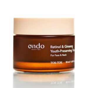 Антивозрастной крем для лица, шеи и зоны декольте с ретинолом Ondo Retinol & Ginseng Youth Preserving Treatment (50 мл) – Купити в Україні Ulitka Beauty