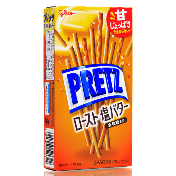 Японские бисквитные палочки со вкусом соленого масла  Glico Pocky Pretz Pretzel Sticks (20 шт)