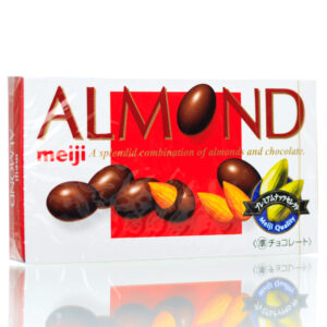 Миндаль в молочном шоколаде  Meiji Almond (79 гр) – Купити в Україні Ulitka Beauty