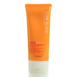 Солнцезащитный крем A'PIEU PURE BLOCK DAILY SUN CREAM SPF45+ (100 мл) – Купити в Україні Ulitka Beauty