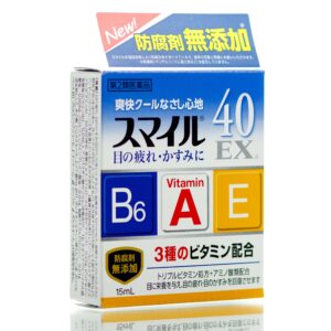 Капли освежающие японские с витаминами A, E и B6 Lion 40 EX (15 мл) – Купити в Україні Ulitka Beauty