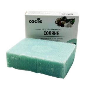 Органическое мыло ручной работы Соляное Cocos (130 гр) – Купити в Україні Ulitka Beauty