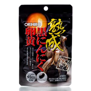 Черный чеснок  ORIHIRO Aged Black Garlic&Egg Yolk (90 шт - 45 дн) – Купити в Україні Ulitka Beauty