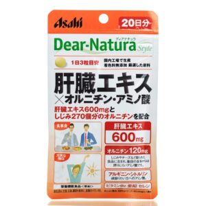 Препарат для поддержания здоровья печени ASAHI Dear Natura Amino acids, pig liver extract (60 шт - 20 дн) – Купити в Україні Ulitka Beauty