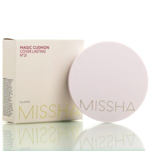 Кушон матирующий для безупречной кожи Missha Magic Cushion Cover Lasting SPF50 PA+++ #21 (15 мл) – Купити в Україні Ulitka Beauty