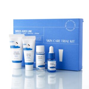 Набор миниверсий средств с березовым соком ROUND LAB Birch Juice Trial Kit (1 шт) – Купити в Україні Ulitka Beauty