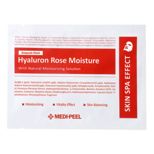 Тканевая ампульная увлажняющая маска с розой Medi-Peel Hyaluron Rose Moisture Ampoule Mask (30 мл) – Купити в Україні Ulitka Beauty