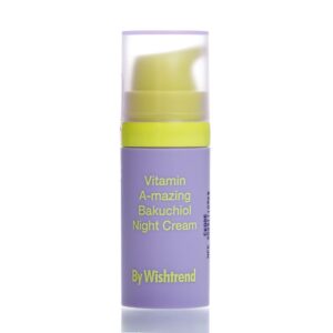 Ночной крем с ретиналем и бакучиолом By Wishtrend Vitamin A-mazing Bakuchiol Night Cream (10 мл) – Купити в Україні Ulitka Beauty