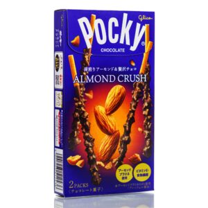 Японские бисквитные палочки с молочным шоколадом и миндалем Glico Pocky Almond Crush (20 шт) – Купити в Україні Ulitka Beauty