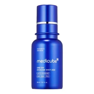 Сыворотка с экзосомами и спикулами для сужения пор 2000 Medicube One Day Exosome Shot Pore Ampoule 2000 (30 мл) – Купити в Україні Ulitka Beauty