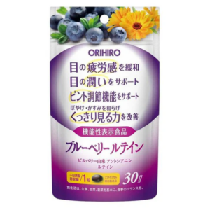 Экстракт черники и лютеин - для зрения Orihiro Blueberry Lutein  (30 шт - 30 дн) – Купити в Україні Ulitka Beauty