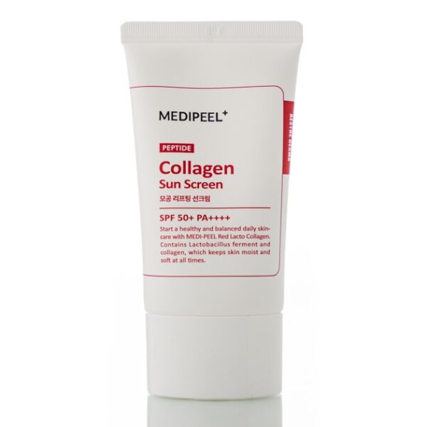 Солнцезащитный крем для сужения пор  Medi-Peel Peptide Collagen Pore Lifting Sun Screen SPF 50+  (50 мл)