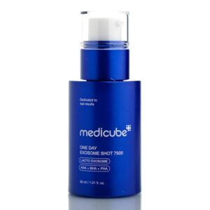 Интенсивная сыворотка с экзосомами и спикулами для сужения пор Medicube One Day Exosome Shot Pore Ampoule 7500 (30 мл) – Купити в Україні Ulitka Beauty