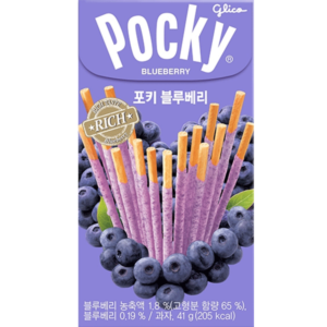 Японские бисквитные палочки с чернично-шоколадной глазурью Glico Pocky Blueberry (20 шт) – Купити в Україні Ulitka Beauty