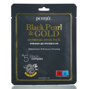Гидрогелевая маска с экстрактом черного жемчуга Petitfee Black Pearl Gold Hydrogel Mask (1 шт - 32 мл) – Купити в Україні Ulitka Beauty
