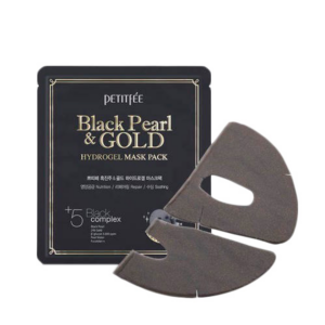 Гидрогелевая маска для лица с экстрактом черного жемчуга Petitfee Black Pearl & Gold Hydrogel Mask (1 шт - 32 мл) – Купити в Україні Ulitka Beauty