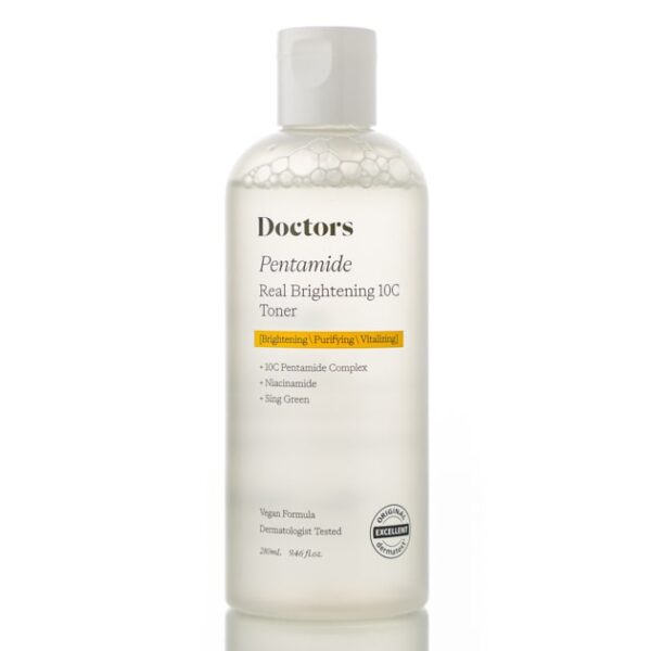 Тонер для осветления и ровного тона кожи  Doctors Pentamide Real Brightening 10C Toner (280 мл)