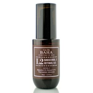 Сыворотка с ретинолом и бакучиолом L2 Cos De BAHA Bakuchiol 2% Retinol 0.5% Serum (30 мл) – Купити в Україні Ulitka Beauty
