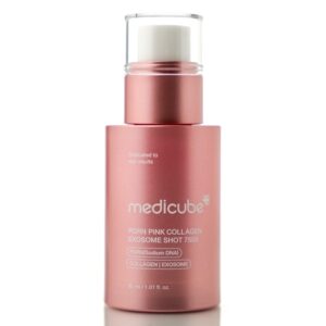 Регенерирующая сыворотка с полинуклеотидами, экзосомами и спикулами Medicube PDRN Pink Collagen Exosome Shot 7500 (30 мл) – Купити в Україні Ulitka Beauty