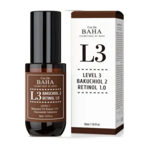 Сыворотка с ретинолом и бакучиолом  Cos De BAHA Bakuchiol 2% Retinol 1% Serum L3  (30 мл) – Купити в Україні Ulitka Beauty