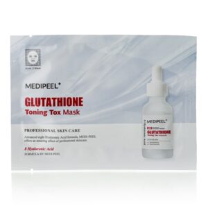 Отбеливающая тонизирующая тканевая маска Medi-Peel Glutathione Toning Tox Mask (25 мл) – Купити в Україні Ulitka Beauty