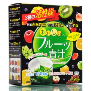 Аодзиру фруктовый с активированным углем, энзимами и молочнокислыми бактериями YUWA Aojiru (20 шт) – Купити в Україні Ulitka Beauty Аодзиру фруктовый с активированным углем, энзимами и молочнокислыми бактериями YUWA Aojiru (20 шт) – Купити в Україні Ulitka Beauty