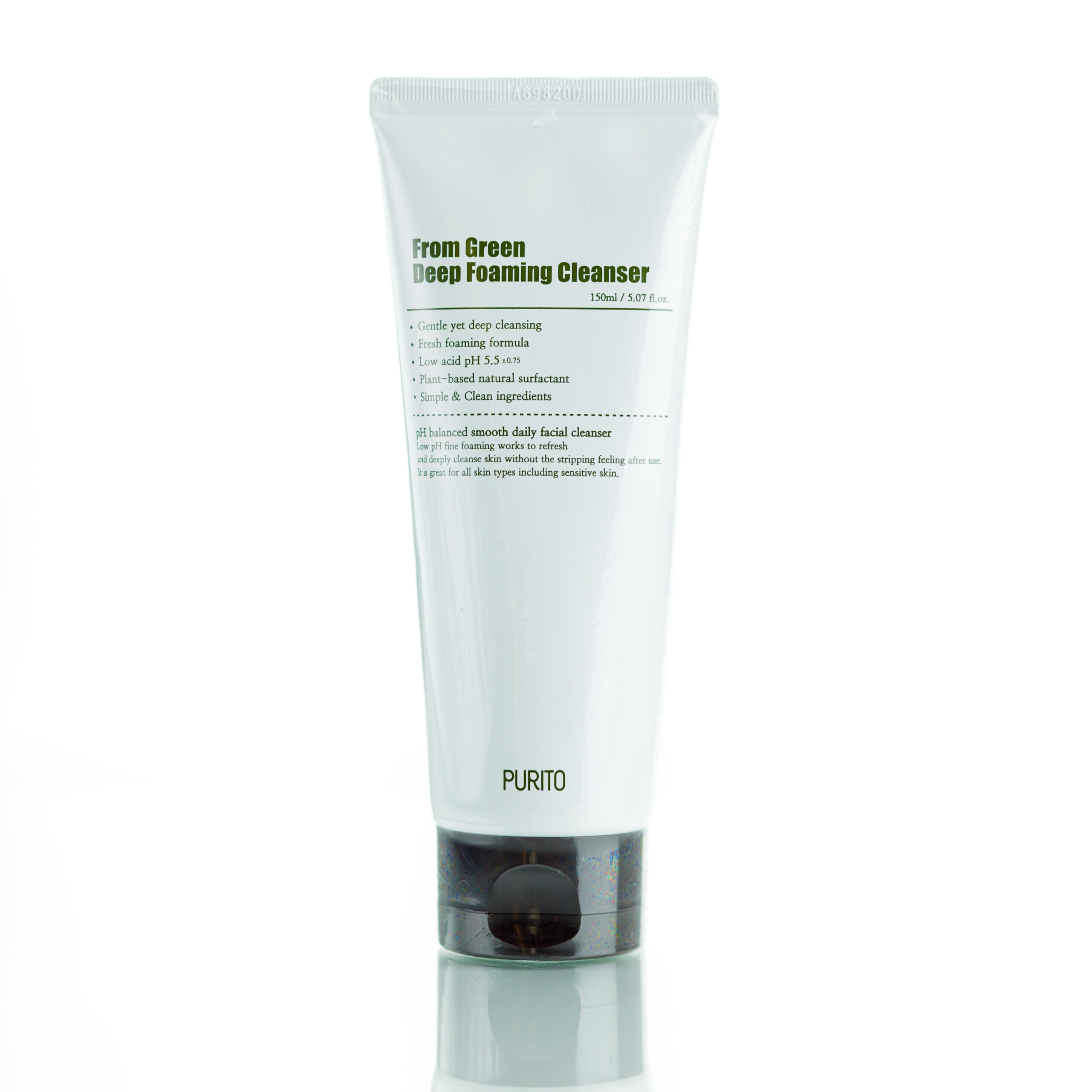 Пенка с центеллой и зеленым чаем Purito From Green Deep Foaming Cleanser (150 мл)