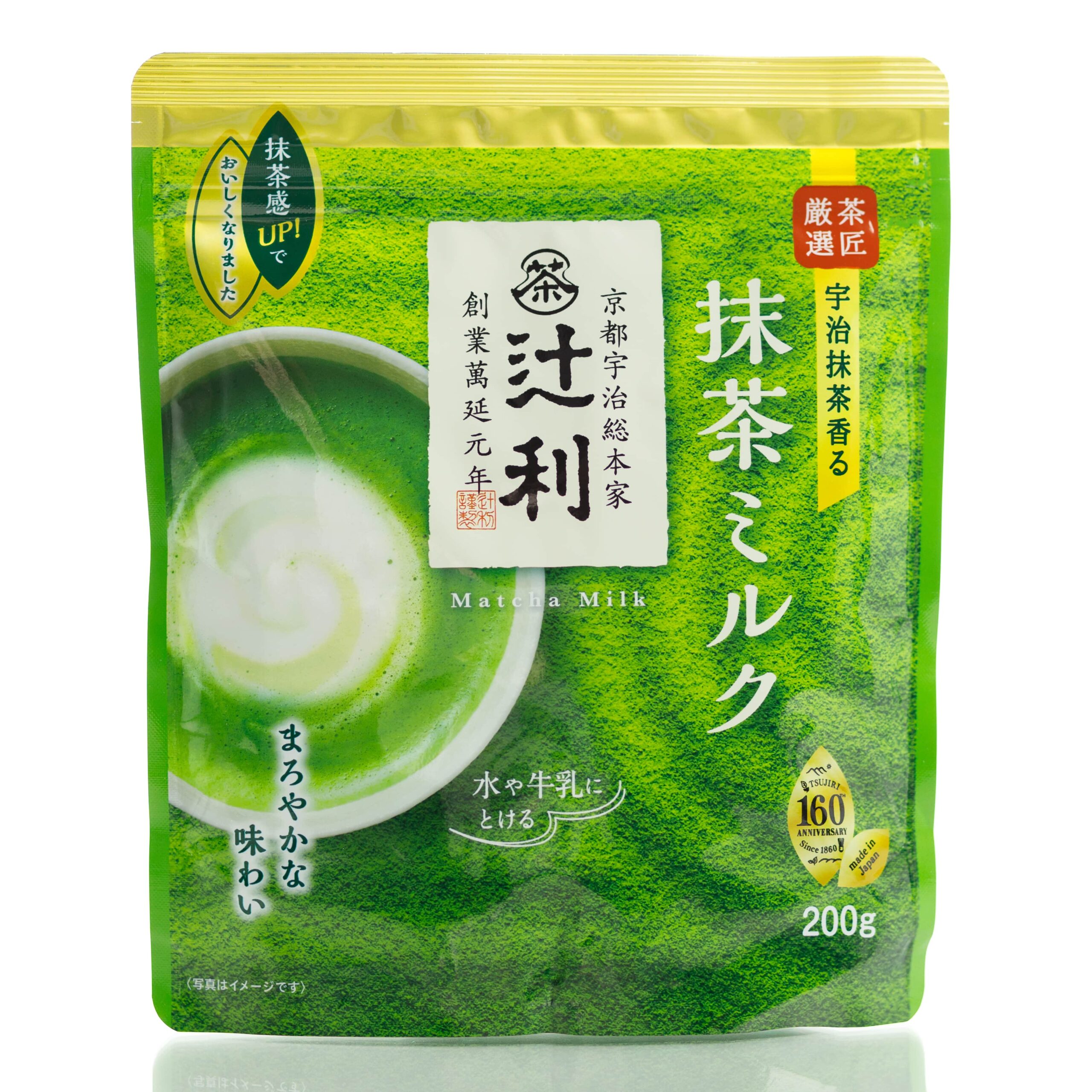 Японский чай Матча молочный мягкий вкус КАТАОКА Tsujiri matcha milk (195 гр)