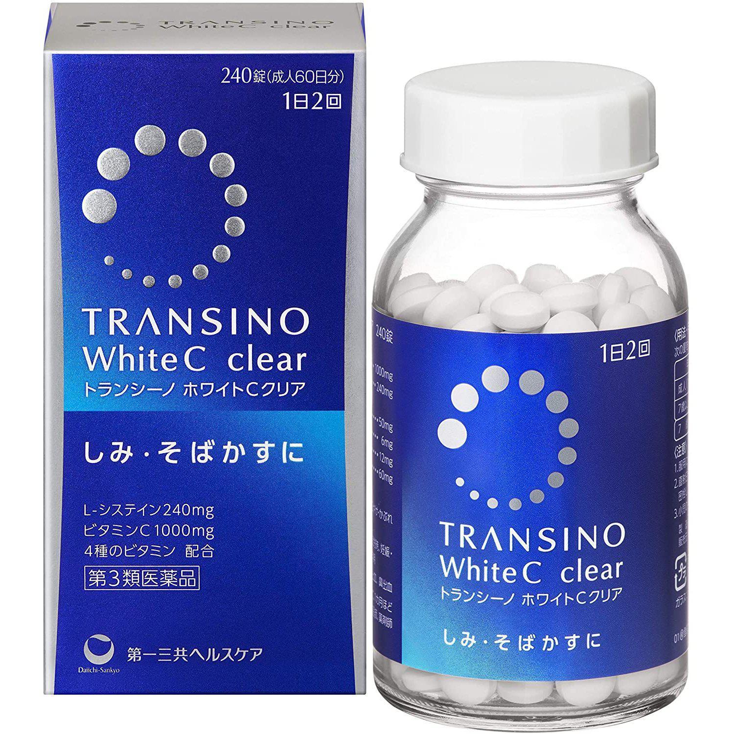 Комплекс от пигментных пятен и веснушек - 1 фото галереи TRANSINO White C Clear (240 шт - 60 дн) - 1 фото галереи