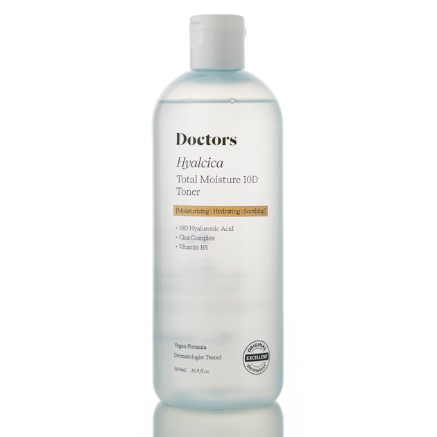Увлажняющий тонер с 10 формами гиалуроновой кислоты и центеллой Doctors Hyalcica Total Moisture 10 D Toner (500 мл)