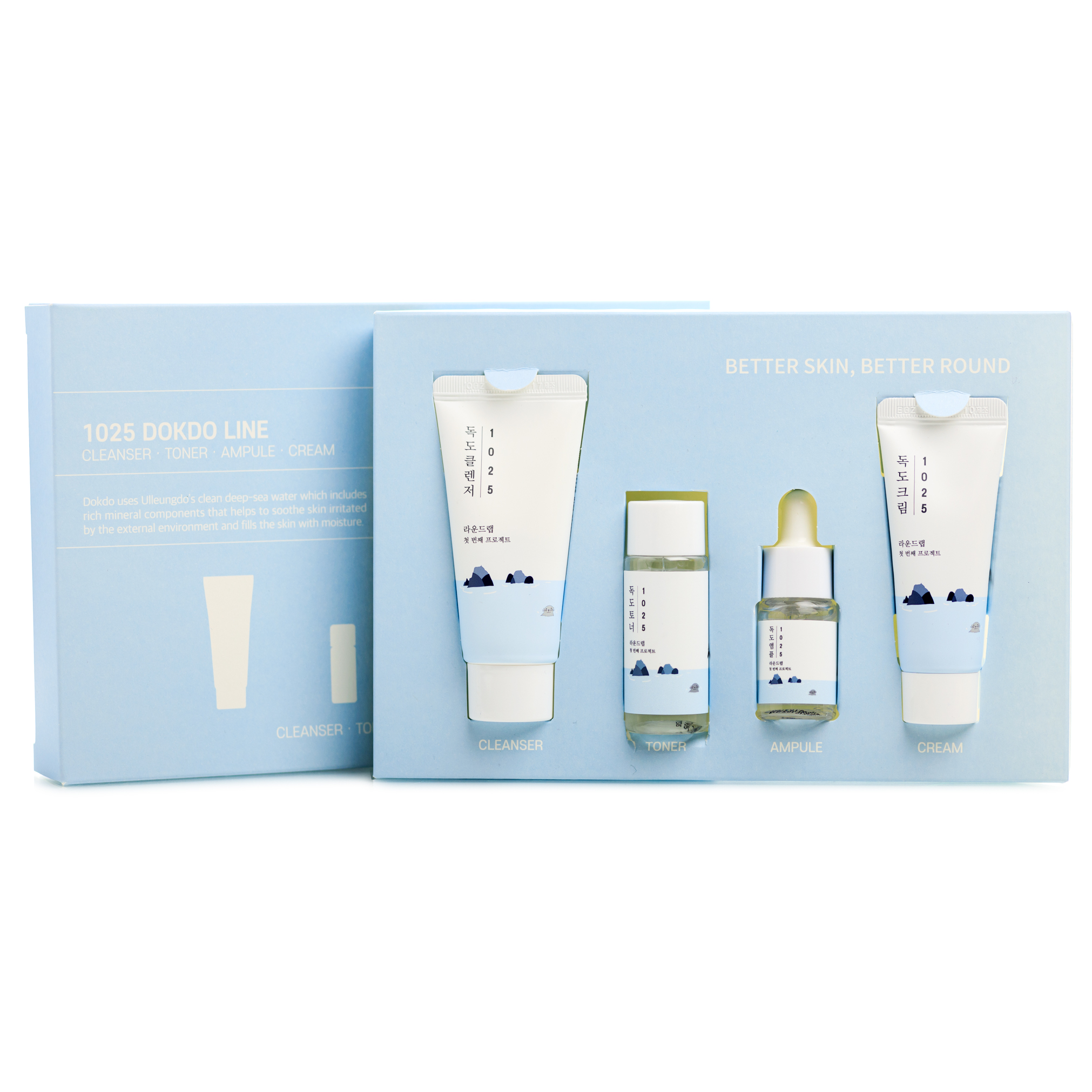 Набор миниверсий средств с морской водой ROUND LAB 1025 Dokdo Trial Kit (30мл + 20 мл + 10 мл + 20 мл) Набор миниверсий средств с морской водой ROUND LAB 1025 Dokdo Trial Kit (30мл + 20 мл + 10 мл + 20 мл)
